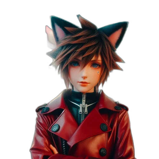 jacket, staff, animal, creature, fantasy art, 3d render, concept art, pixel art transparent PNG cut-out