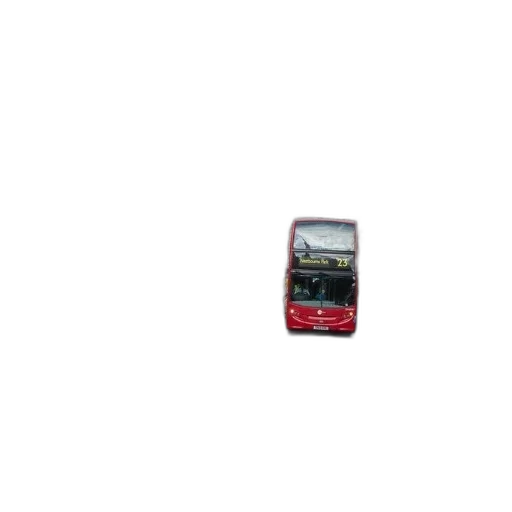 car, red, double-decker, bus, drives, down, street, london transparent PNG cut-out