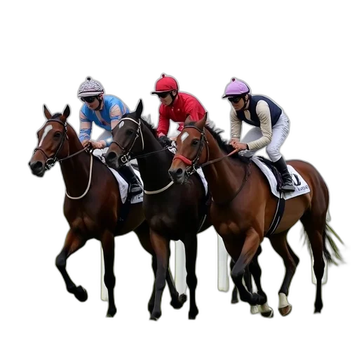 3d render, luna, argenta, luigi, chiriaglia, their, jockeys, gulf transparent PNG cut-out
