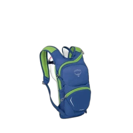 bottle, jacket, staff, 3d render, blue, green, hydration, backpack transparent PNG cut-out
