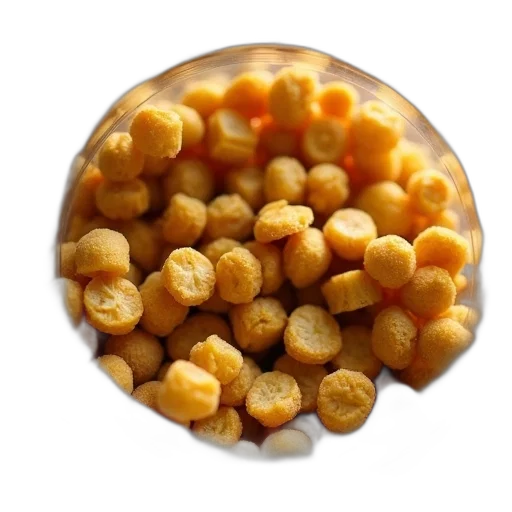food, crown, jewelry, animal, photorealistic, 3d render, golden, close-up transparent PNG cut-out