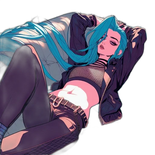 jacket, robot, creature, cyberpunk, vaporwave, concept art, anime, neon lights transparent PNG cut-out