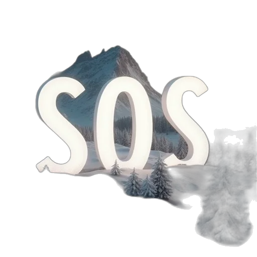 vaporwave, concept art, 3d render, fog, fire, outer space, white, word transparent PNG cut-out