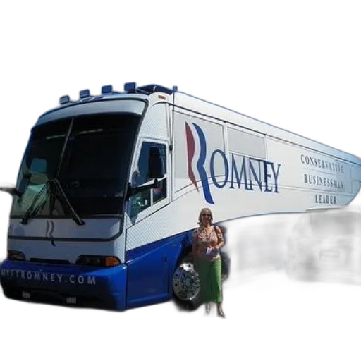 concept art, 3d render, woman, stands, front, campaign, bus, mitt transparent PNG cut-out
