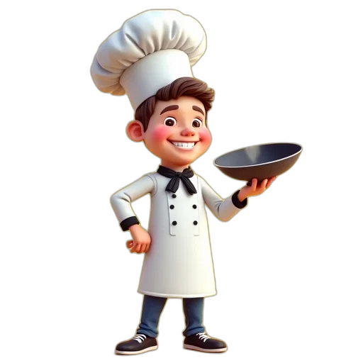 staff, food, 3d render, cartoon, concept art, photorealistic, character, young transparent PNG cut-out