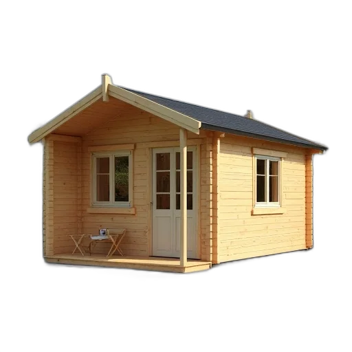 building, 3d render, photorealistic, log transparent PNG cut-out