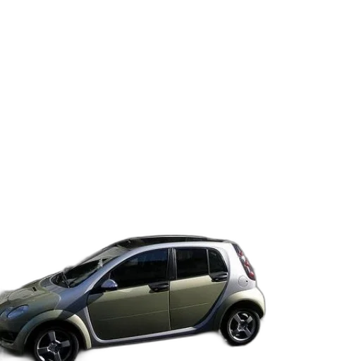 car, robot, 3d render, concept art, photorealistic, small, parked, front transparent PNG cut-out