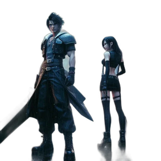 sword, concept art, 3d render, fantasy art, pixel art, monochrome, dark, blue transparent PNG cut-out