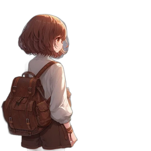 jacket, dress, creature, face, watercolor, anime, concept art, pixel art transparent PNG cut-out