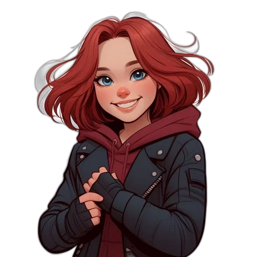 jacket, face, staff, cartoon, pixel art, concept art, comic book art, snow transparent PNG cut-out