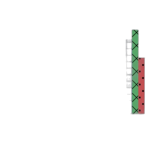 sword, weapon, umbrella, pixel art, 3d render, green, bar, graph transparent PNG cut-out