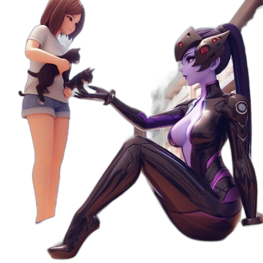 robot, weapon, staff, creature, concept art, 3d render, fantasy art, anime transparent PNG cut-out