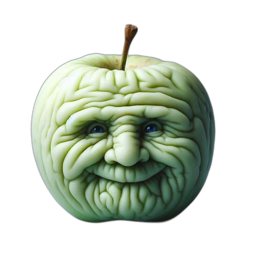face, mask, food, creature, 3d render, photorealistic, concept art, fantasy art transparent PNG cut-out