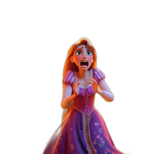 dress, crown, face, staff, 3d render, concept art, cartoon, photorealistic transparent PNG cut-out