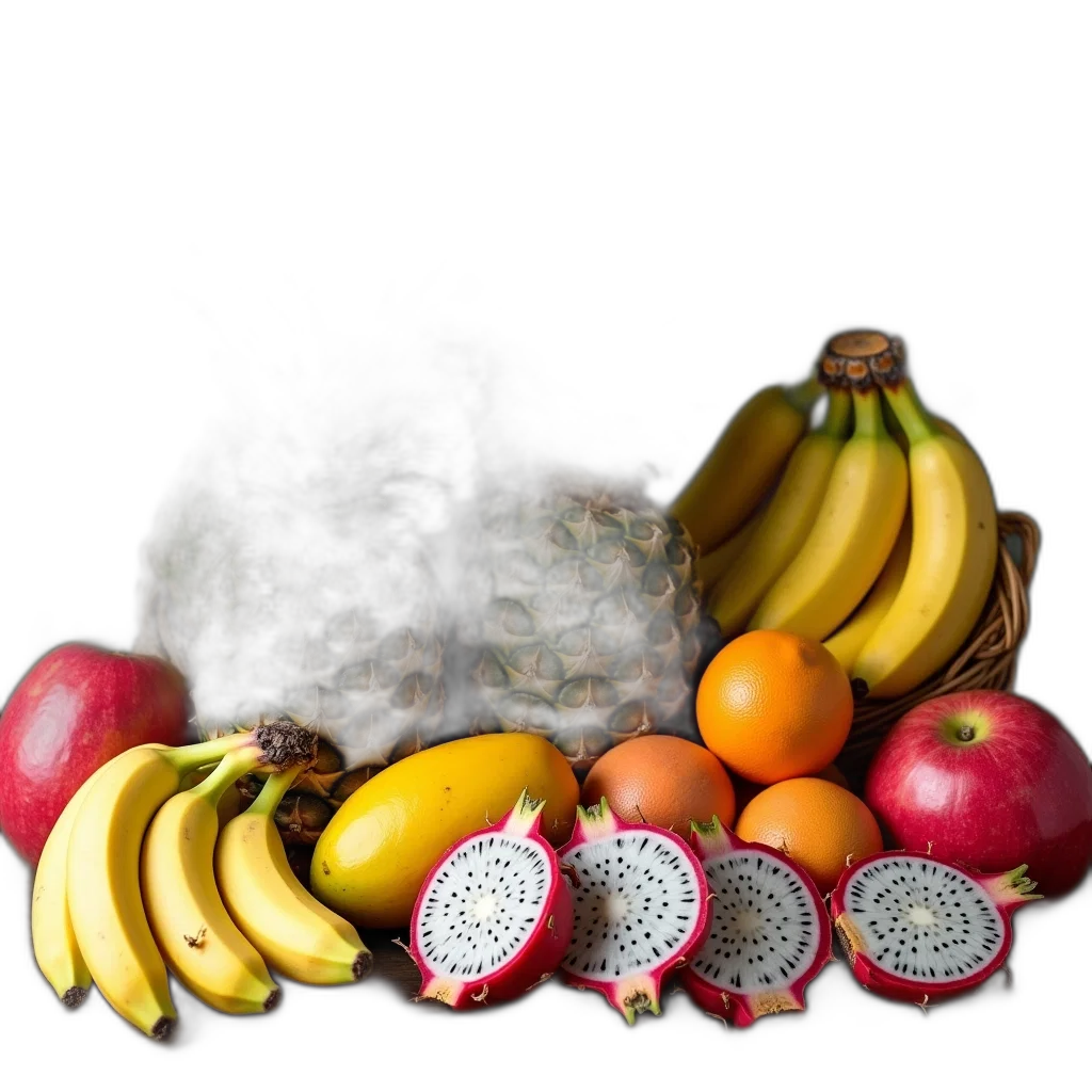 food, crown, jewelry, staff, photorealistic, 3d render, oil painting, colorful transparent PNG cut-out