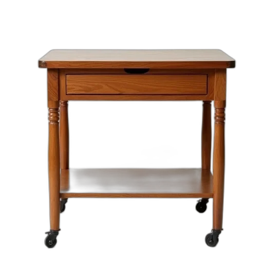 furniture, wooden, table, drawer, shelf, underneath, displayed, has transparent PNG cut-out
