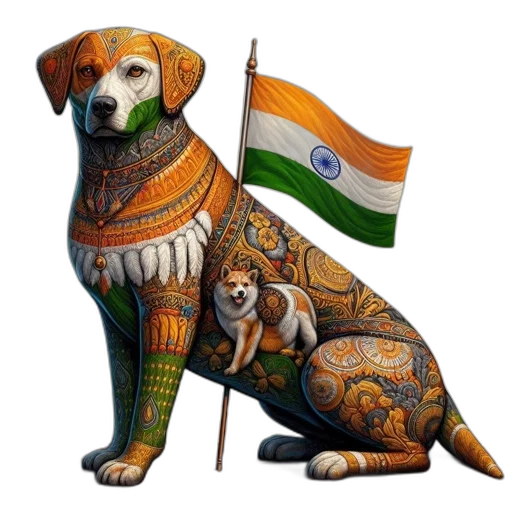 pencil sketch, detailed, dog, possibly, labrador, sits, wooden, surface transparent PNG cut-out