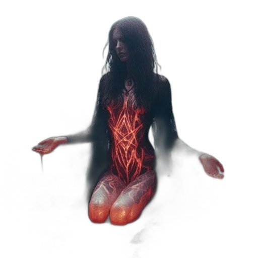 dress, creature, hair, concept art, fantasy art, pixel art, 3d render, woman transparent PNG cut-out