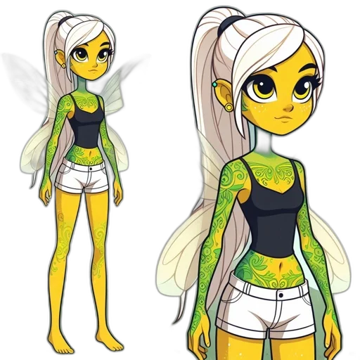 concept art, fantasy art, cartoon, pixel art, green, neon, golden, earth tones transparent PNG cut-out