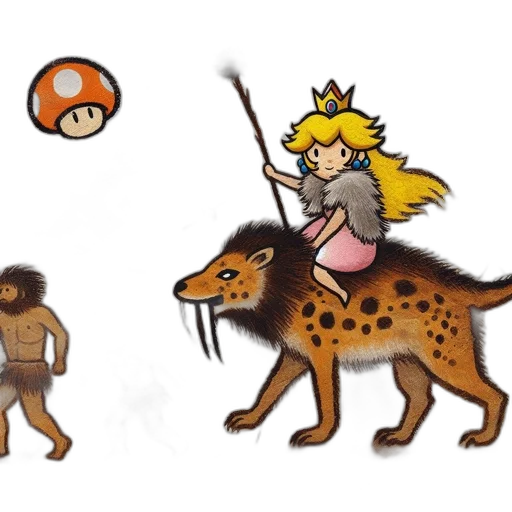 concept art, pixel art, fantasy art, 3d render, earth tones, prehistoric, scene, features transparent PNG cut-out