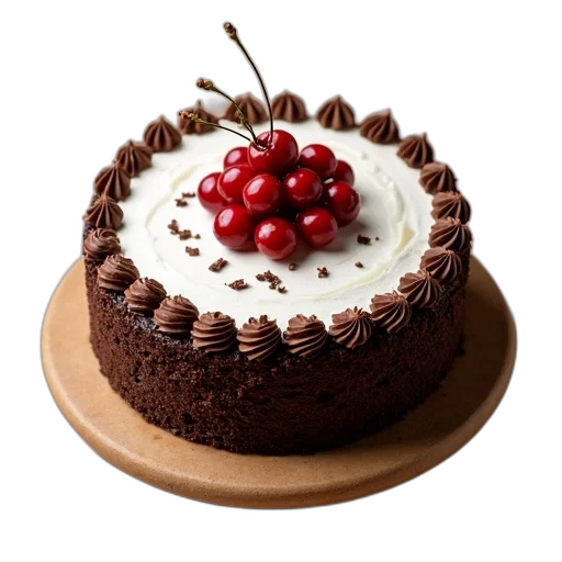 food, crown, 3d render, photorealistic, chocolate, cake, layer, white transparent PNG cut-out