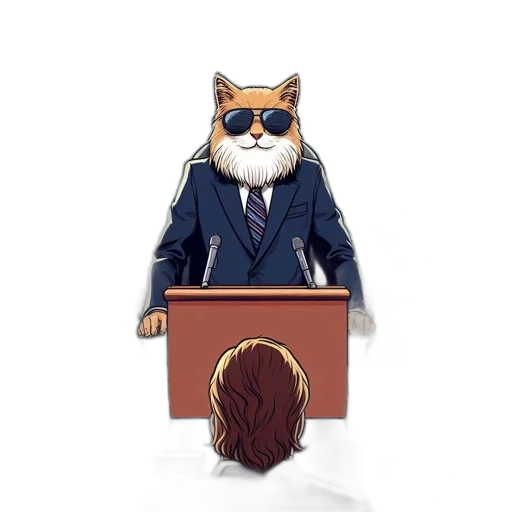 staff, jacket, furniture, cartoon, concept art, amusing, illustration, features transparent PNG cut-out