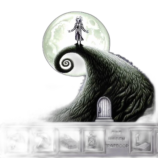 creature, hair, animal, concept art, fantasy art, 3d render, pixel art, fog transparent PNG cut-out