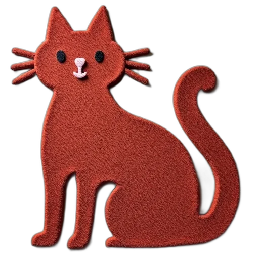 animal, 3d render, photorealistic, red transparent PNG cut-out