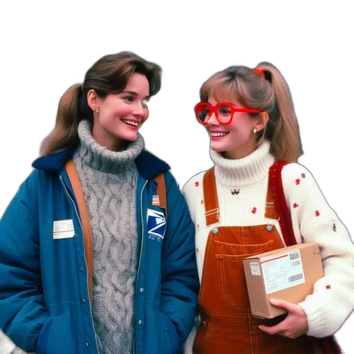jacket, staff, robot, hat, vaporwave, 3d render, concept art, photorealistic transparent PNG cut-out