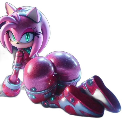 robot, 3d render, concept art, vaporwave, fantasy art, illuminated, hedgehog, character transparent PNG cut-out