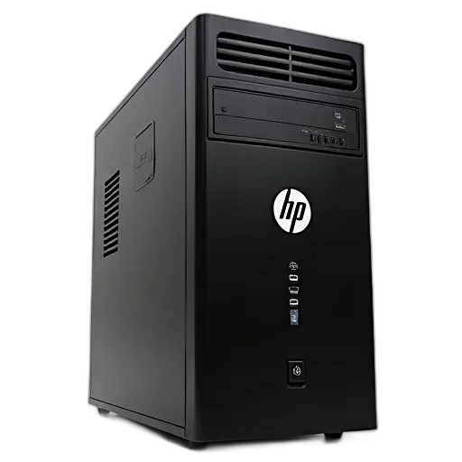 robot, 3d render, black, desktop, computer, tower, front, panel transparent PNG cut-out