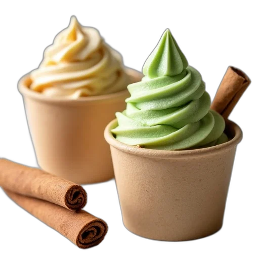 food, 3d render, photorealistic, green, pastel, earth tones, paper, cups transparent PNG cut-out