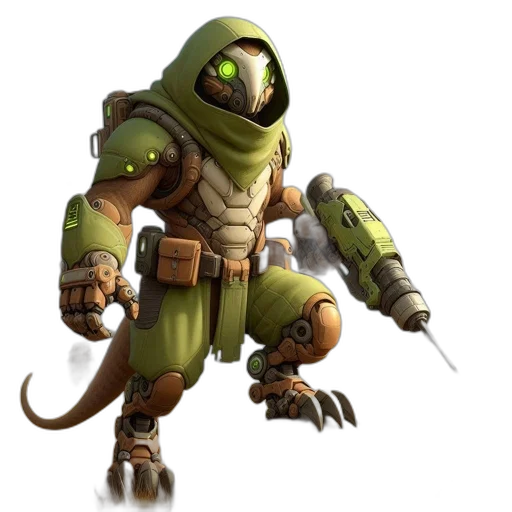 staff, weapon, creature, animal, concept art, 3d render, fantasy art, earth tones transparent PNG cut-out