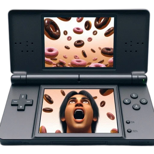 weapon, food, concept art, 3d render, nintendo, handheld, gaming, device transparent PNG cut-out