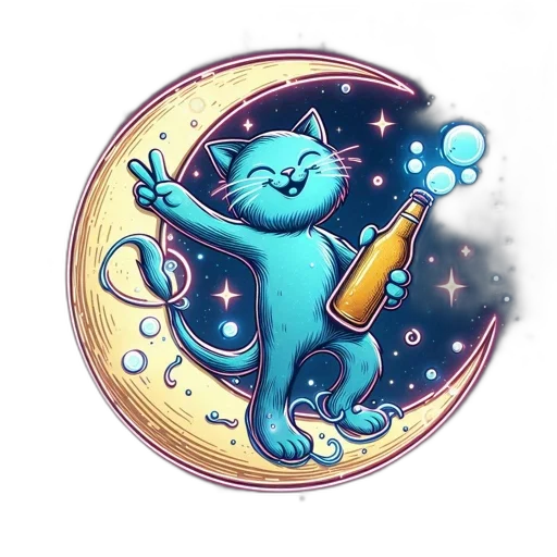 staff, fantasy art, concept art, pixel art, outer space, illustrated, scene, features transparent PNG cut-out