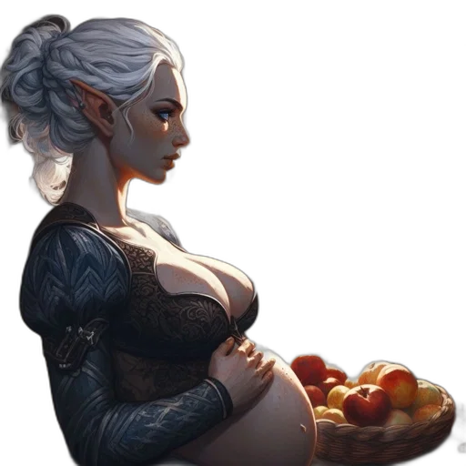 food, fantasy art, concept art, pixel art, photorealistic, dark, earth tones, inside transparent PNG cut-out