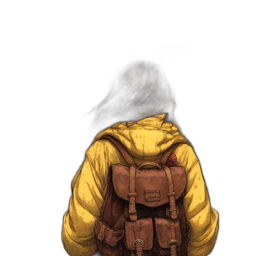 jacket, face, mask, robot, concept art, watercolor, photorealistic, fantasy art transparent PNG cut-out