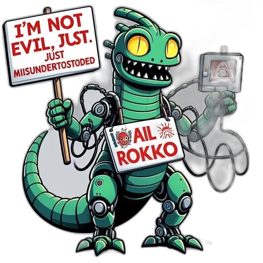 robot, creature, dragon, pixel art, concept art, cartoon, comic book art, green transparent PNG cut-out