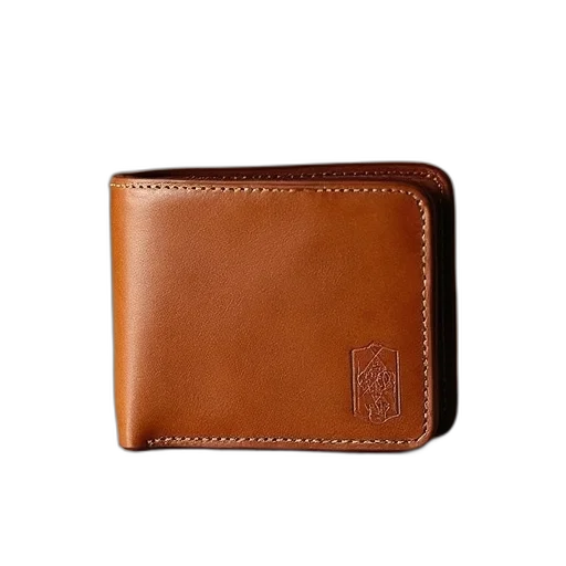 new, tommy, leather, bifold, wallet, camel transparent PNG cut-out