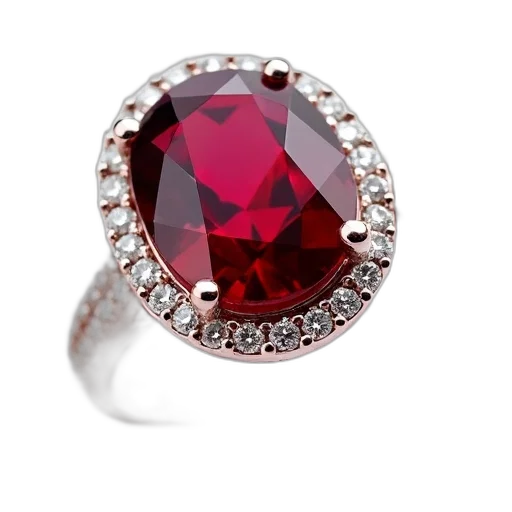 jewelry, crown, 3d render, red, close-up, image, ring, large transparent PNG cut-out