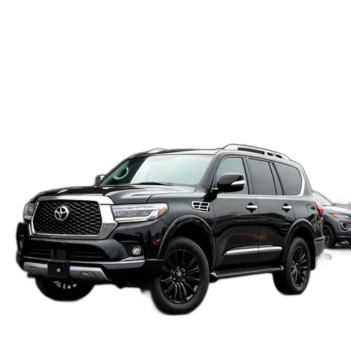 car, black, suv, parked, front, building, sign, reads transparent PNG cut-out