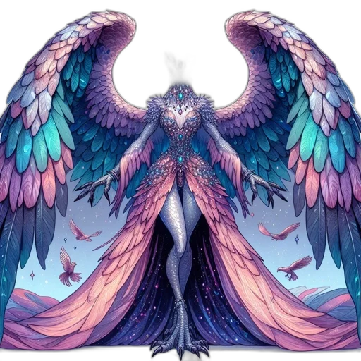 dragon, creature, dress, fantasy art, concept art, pixel art, watercolor, pastel transparent PNG cut-out
