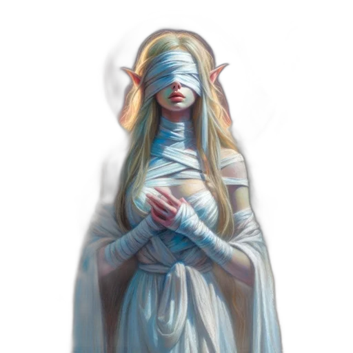 mask, dress, face, creature, concept art, fantasy art, pixel art, 3d render transparent PNG cut-out