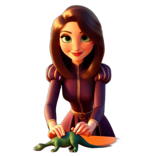 staff, jewelry, dress, 3d render, concept art, fantasy art, cartoon, animated transparent PNG cut-out