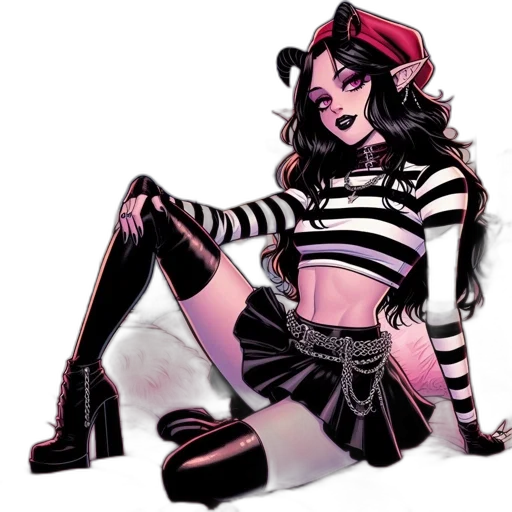 comic book art, concept art, cartoon, pixel art, neon lights, monochrome, dark, red transparent PNG cut-out