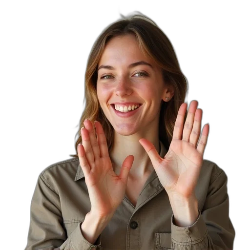 staff, jacket, face, jewelry transparent PNG cut-out