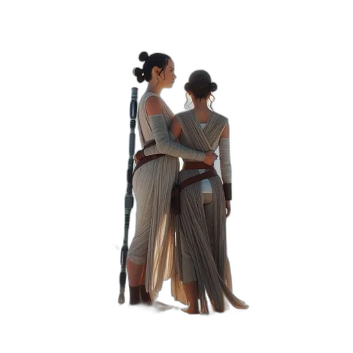 staff, dress, jewelry, concept art, 3d render, photorealistic, oil painting, outer space transparent PNG cut-out