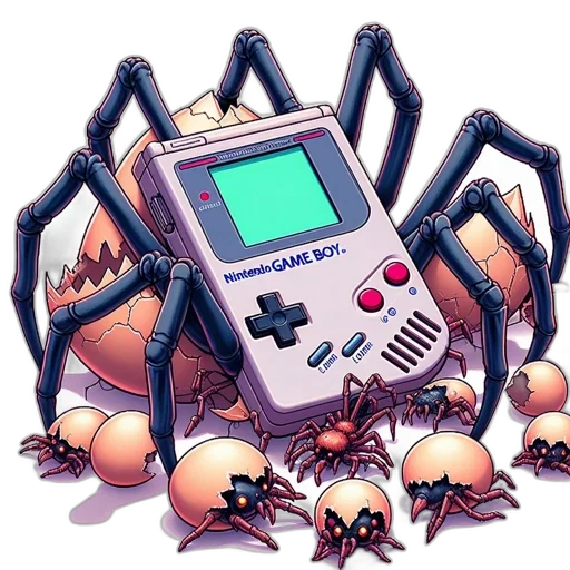 creature, animal, robot, weapon, pixel art, concept art, vaporwave, cyberpunk transparent PNG cut-out