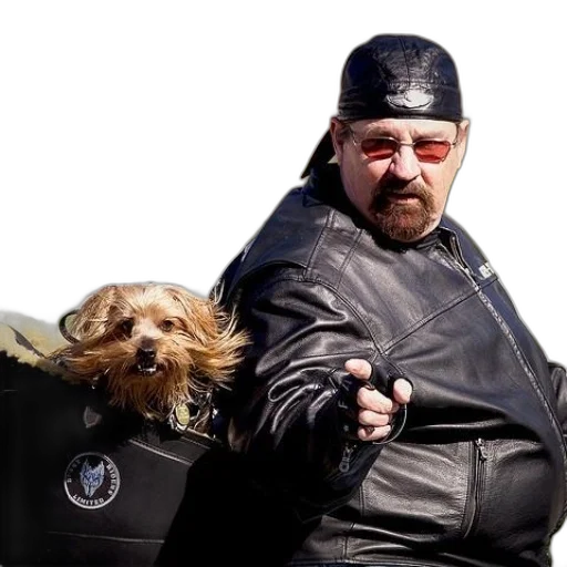 animal, jacket, creature, hat, concept art, cyberpunk, man, leather transparent PNG cut-out