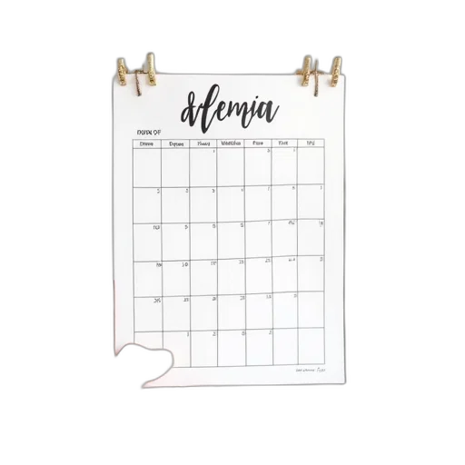 hand, holding, calendar, printable, use, organizer, free, project transparent PNG cut-out